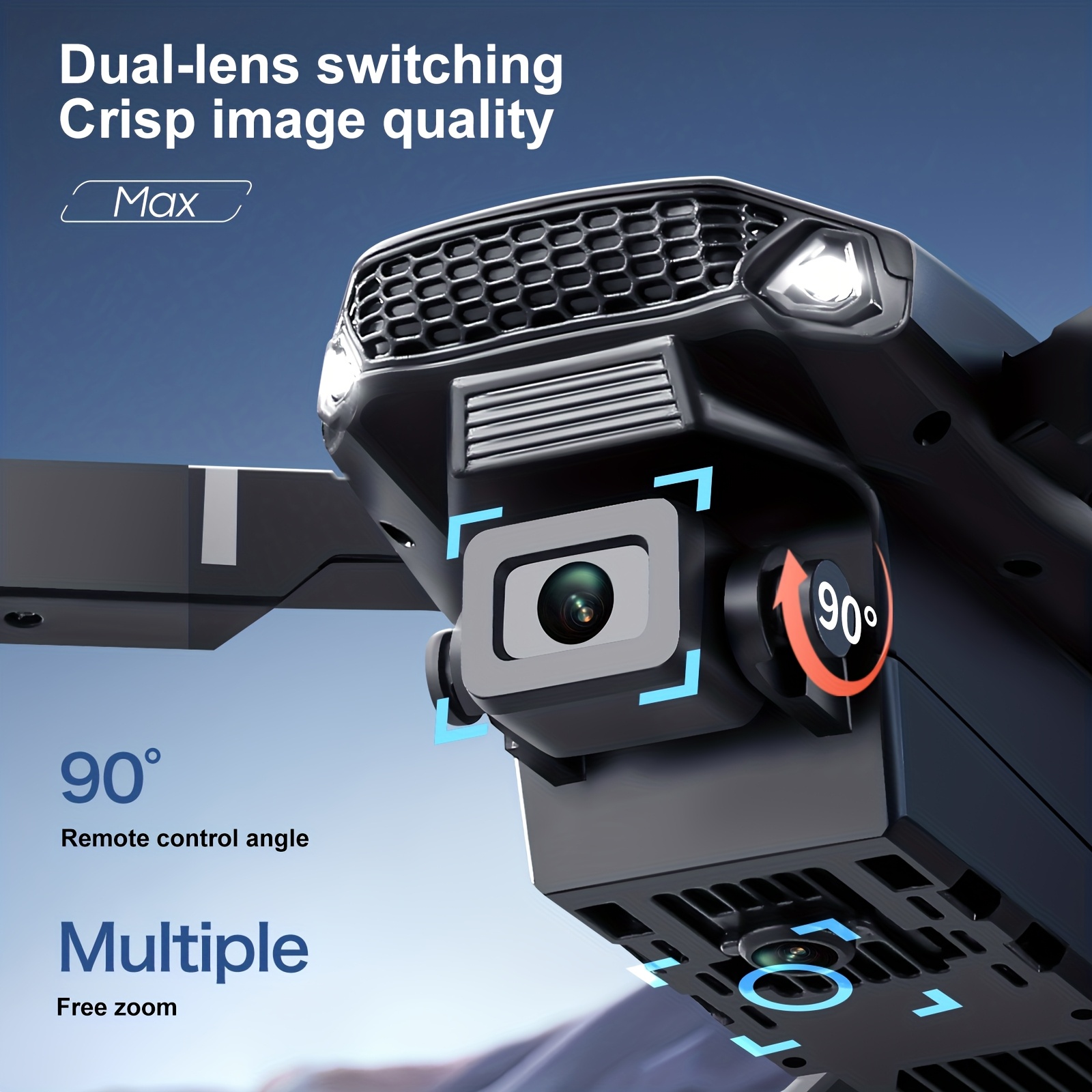 2026 Upgraded E88 PRO MAX Fold - Drone Racing Camera review and price