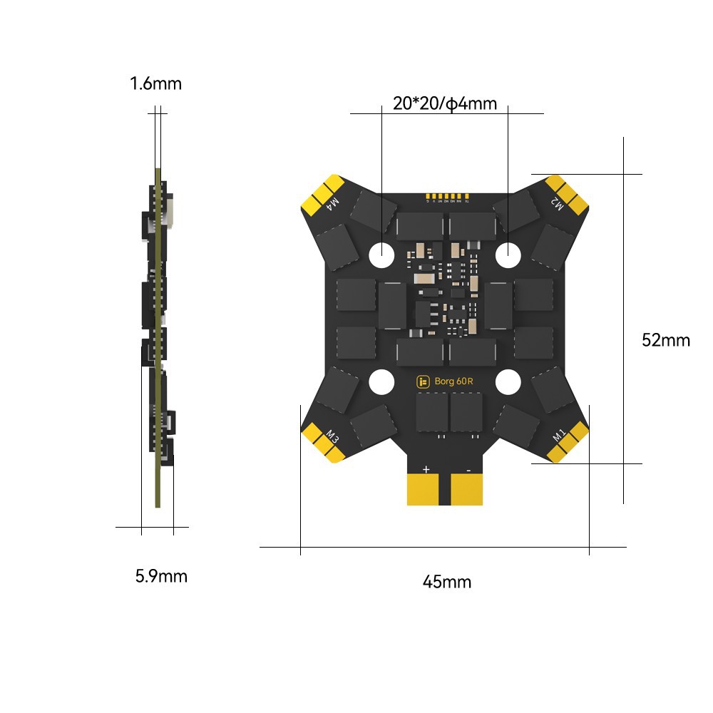iFlight Borg Mini H7 (ICM42688 - Drone Racing Frame review and price